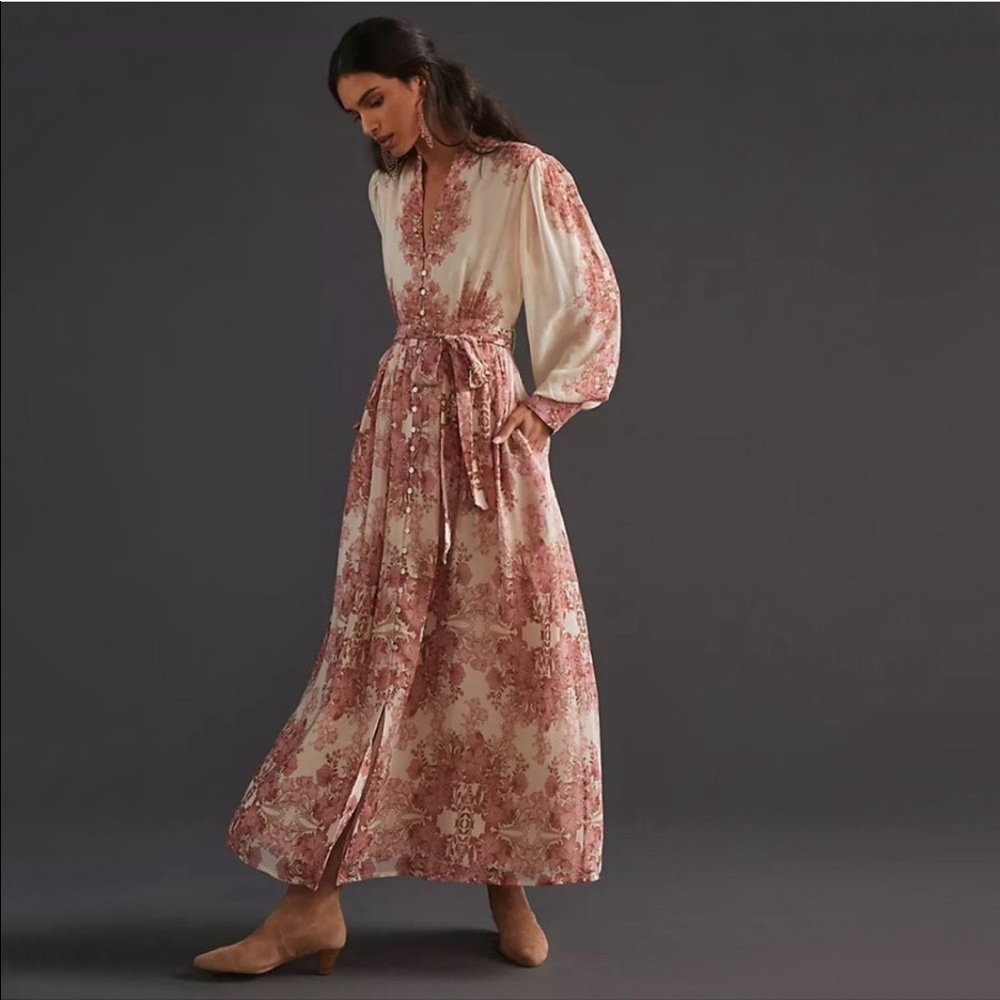 NWT Anthropologie Forever That Girl Vivienne Floral Maxi Dress